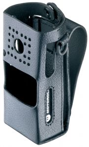 Кожаный чехол с петлей для крепления на ремень для радиостанций Motorola CP-160 Кожаный чехол с петлей для крепления на ремень для радиостанций Motorola CP-160